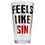Thumbnail: Maduro "feels like sin" pint glass 16 oz