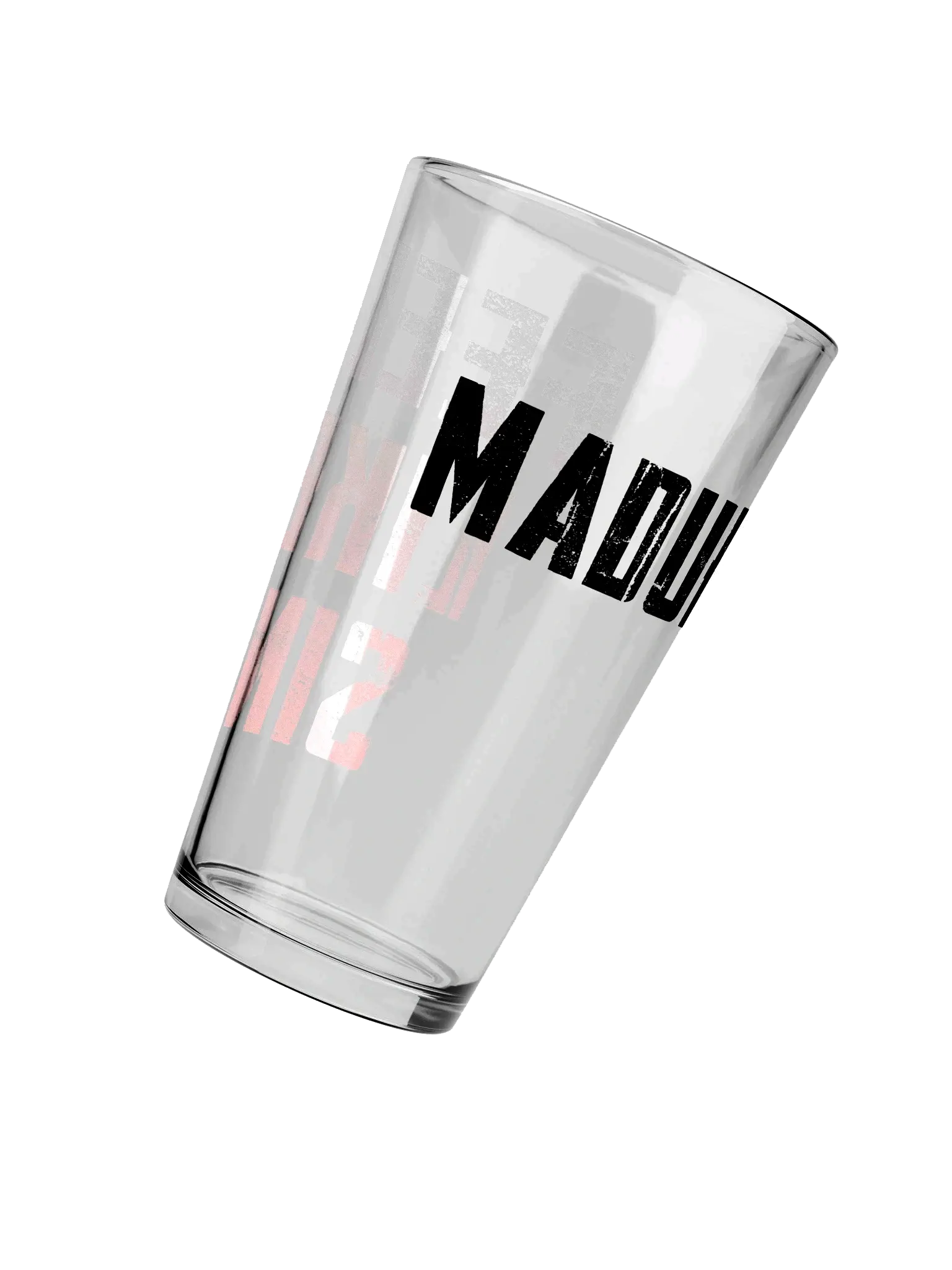Maduro "feels like sin" pint glass 16 oz
