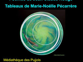 Les Mille Tiroirs exposent à la médiathèque des Pujols