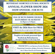 Rothesay Horticultural Society Annual Flower Show 2026