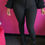 Thumbnail: Casual Solid Color Mid Waist Stretch Jeans

