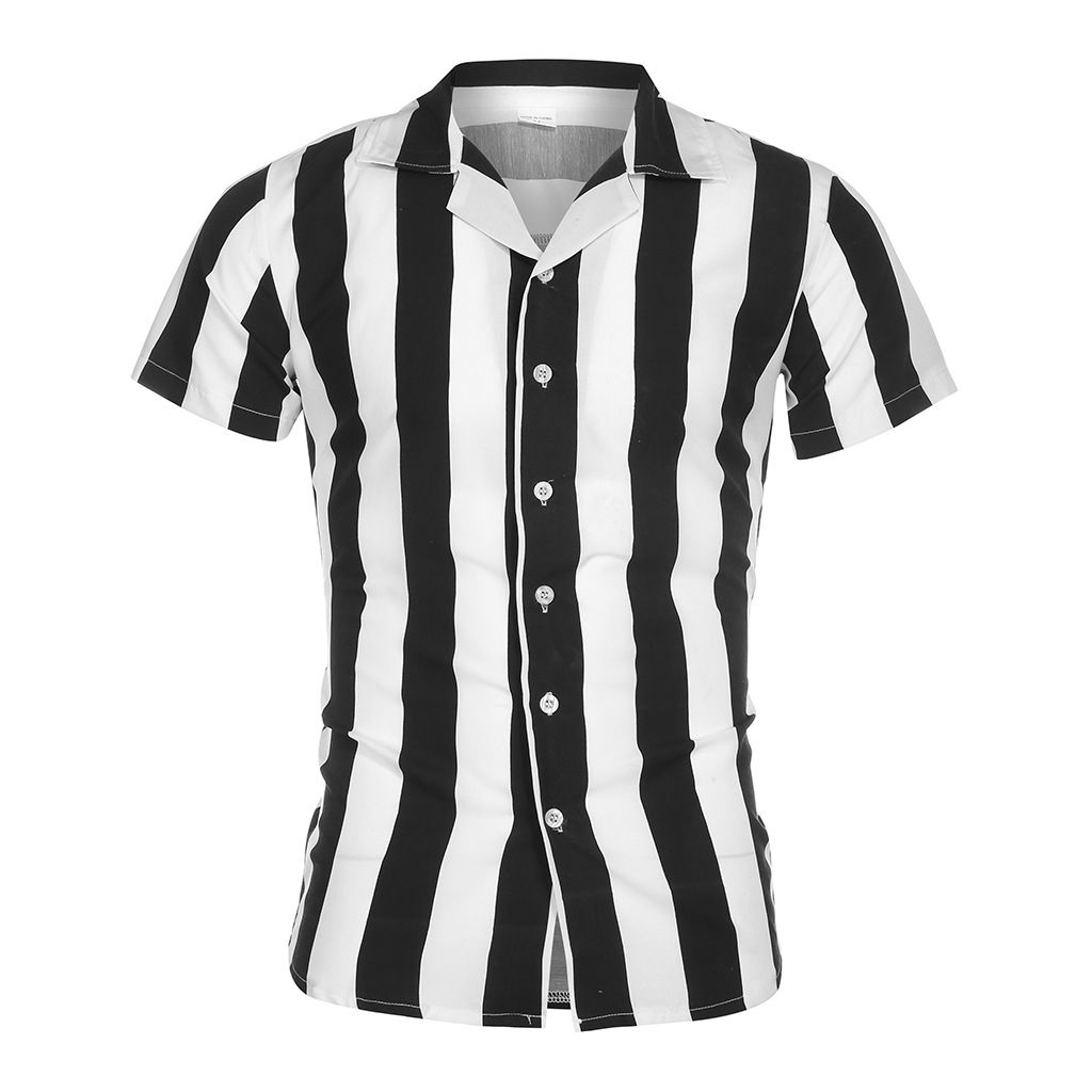 short sleeve mercerized cotton stripe 