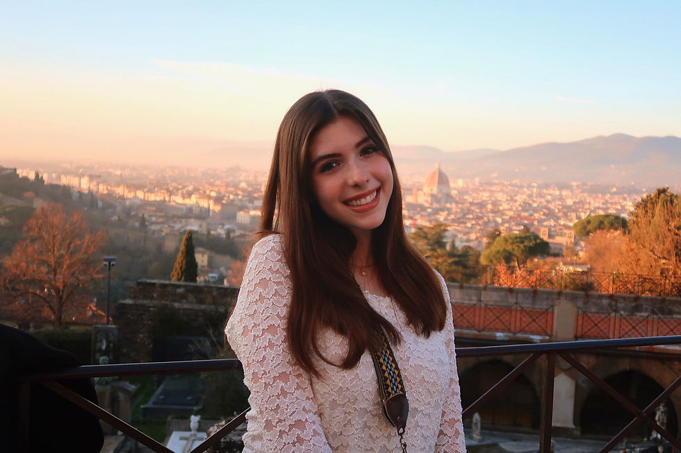 Photo courtesy of Michaela Golik. Taken in her study abroad home base of Florence, this captures just a glimpse of a semester filled with travel, learning, and (of course) amazing food. Her time abroad didn’t just give her memories, it also led her to land a professional internship.