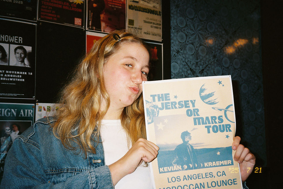 Photo courtesy of Grace Cochrane. Here’s Grace on the job at one of Kevin Kraemer’s concerts. As a digital marketing intern, she was responsible for capturing content, everything from photos to videos.