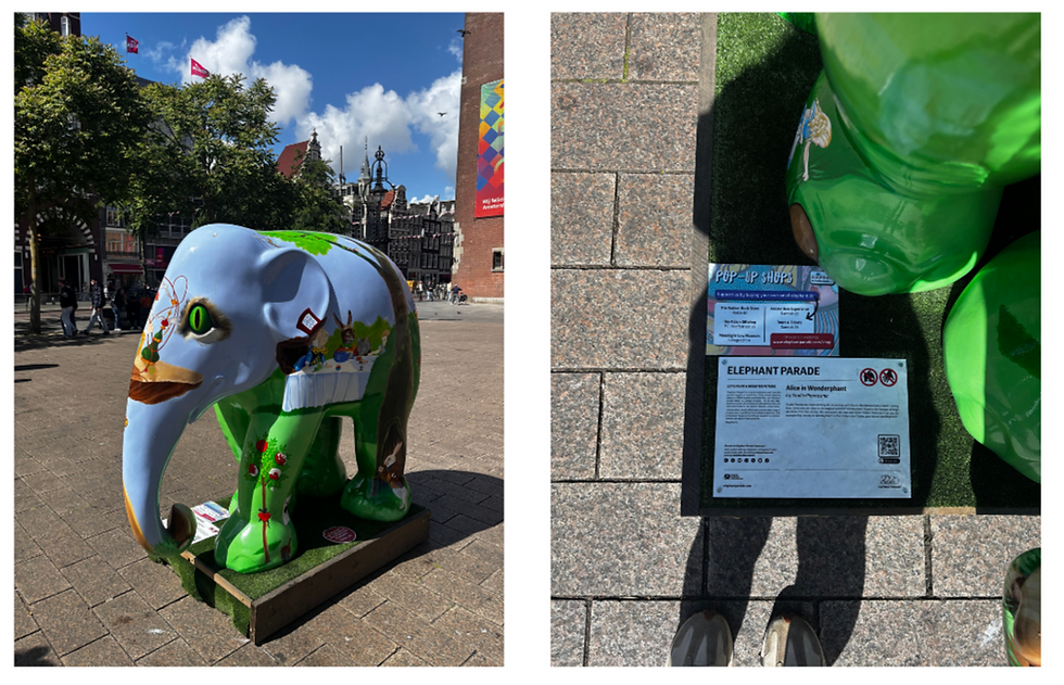 Photo by Estefania Rosas. This was taken in Amsterdam, where the Alice in Wonderland themed elephant immediately caught my eye because it’s one of my favorite movies. Like the others, it came with a little description sharing the artist’s vision, making the whole experience even more better.