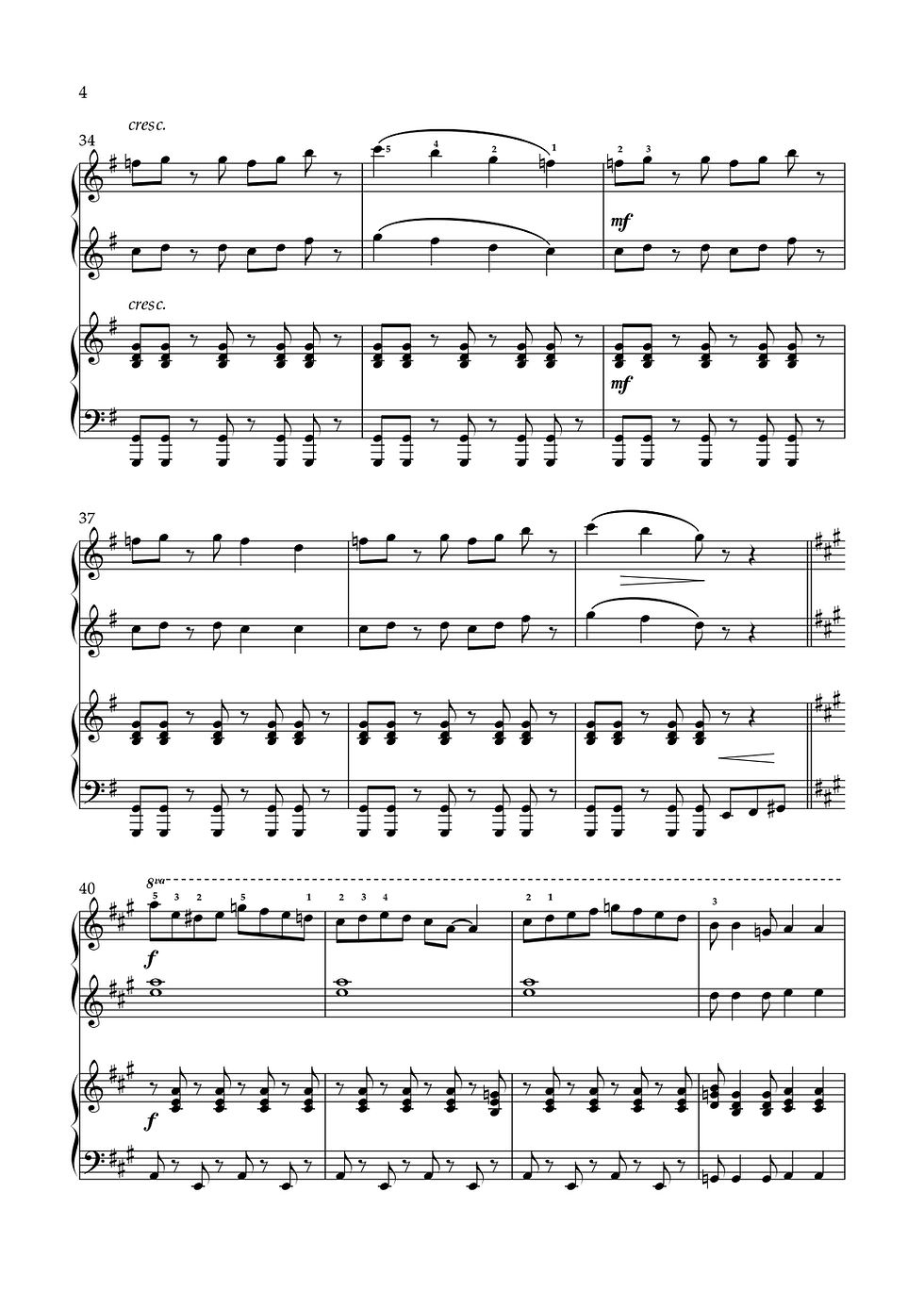 サムネイル： 民族舞踊 - ピアノ連弾のためのアンサンブル