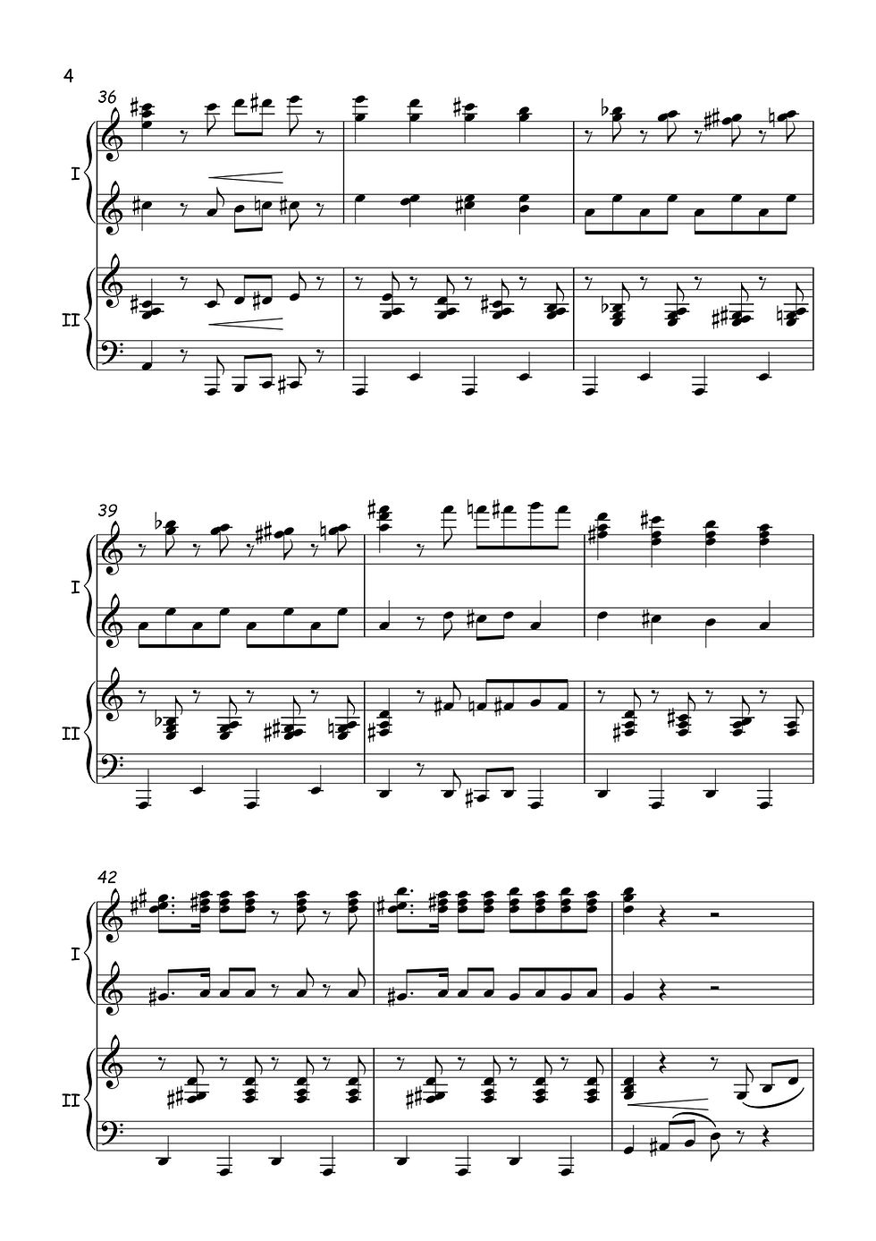 サムネイル： 悲しいピエロ - ピアノ4手のためのアンサンブル