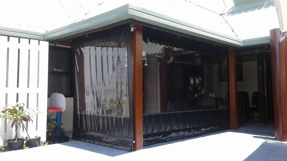 Private Residential Clear Blinds
