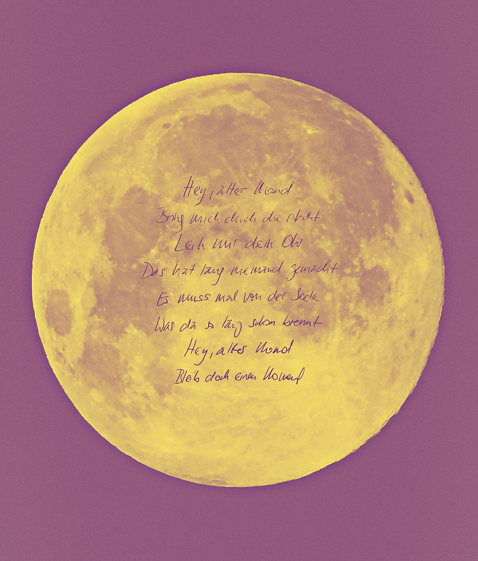 Miniaturbild: LYRIC KARTE "Hey, alter Mond" (3 Farben)