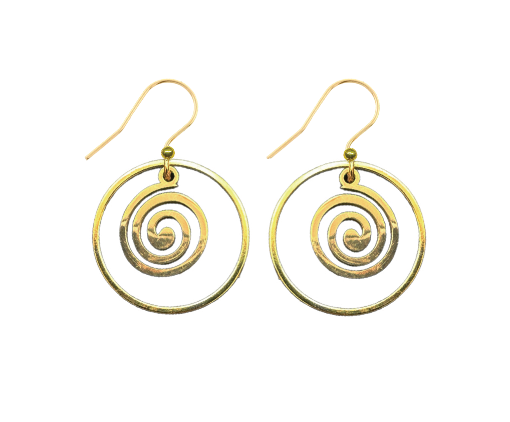 Gold Swirl Drop