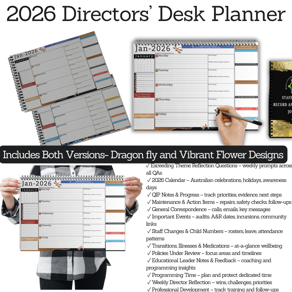 2026 Directors Desk Planner-with Exceeding Themes