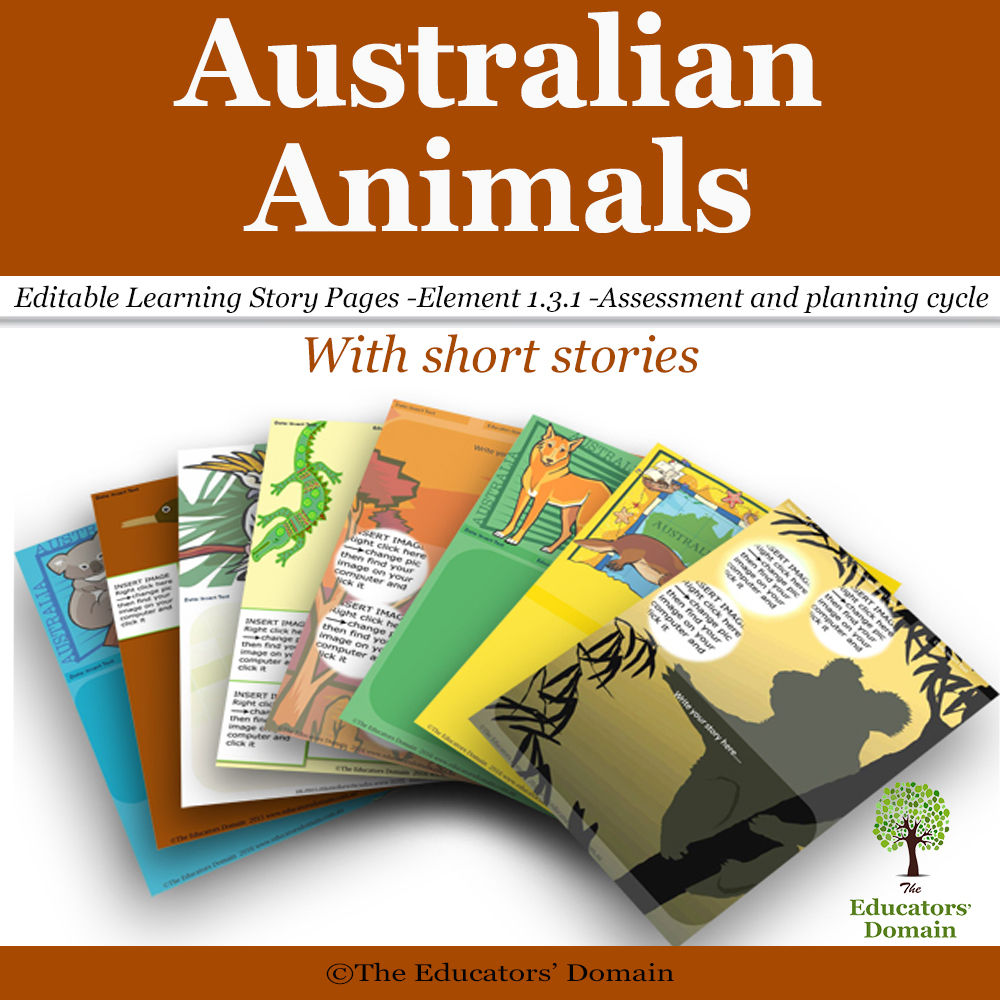 Australian Animals Learning Story Pack with short stories