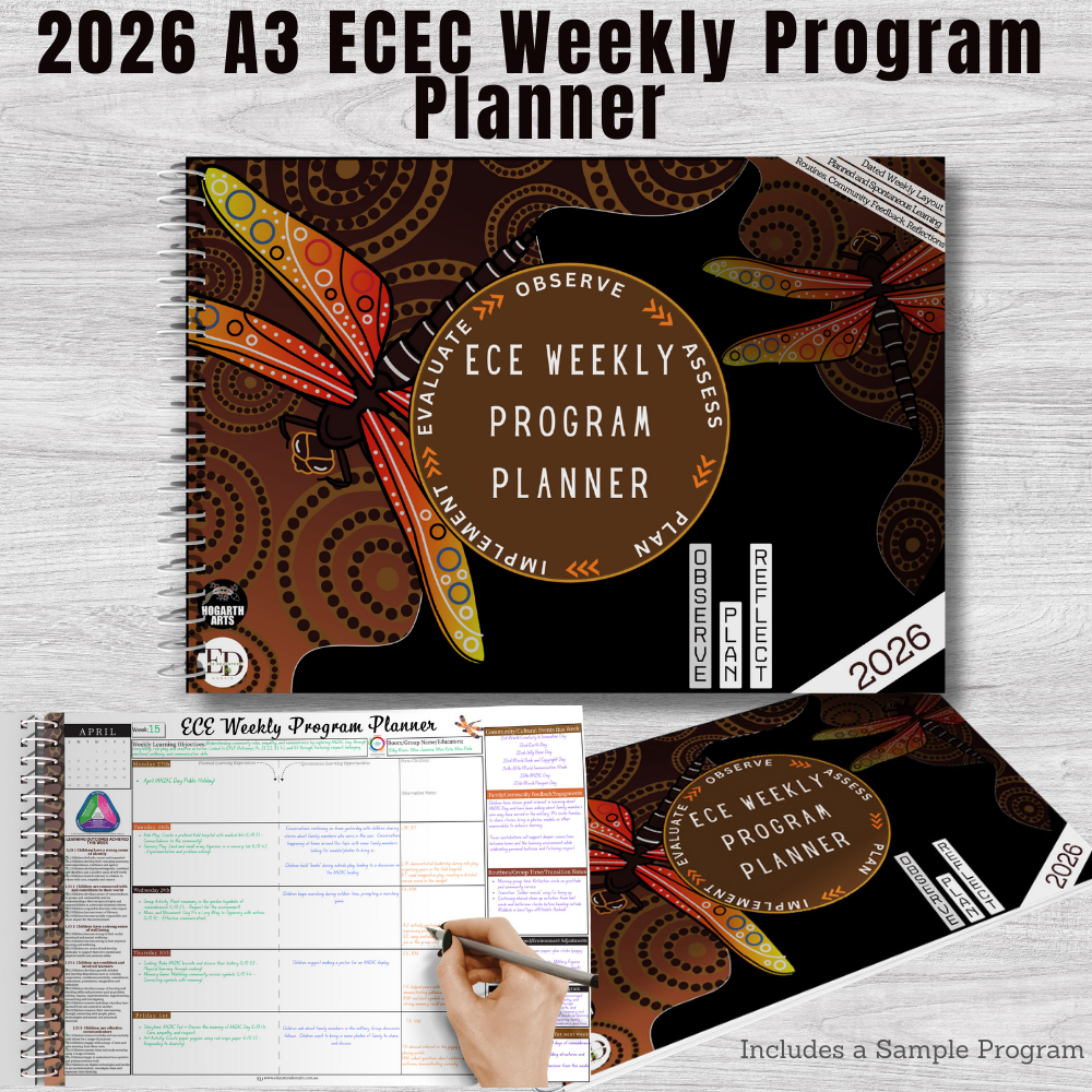 2026 A3 Educators Weekly Program Planner- Dragonfly Cover