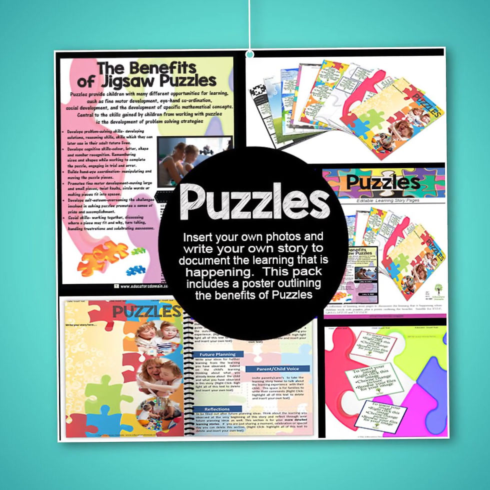 Thumbnail: Puzzles Learning Story Pack with Poster