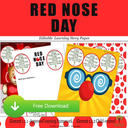 Red Nose Day Learning Story Pack The Educators Domain