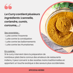 [S P I C E S  &  H E R B S] - Le curry