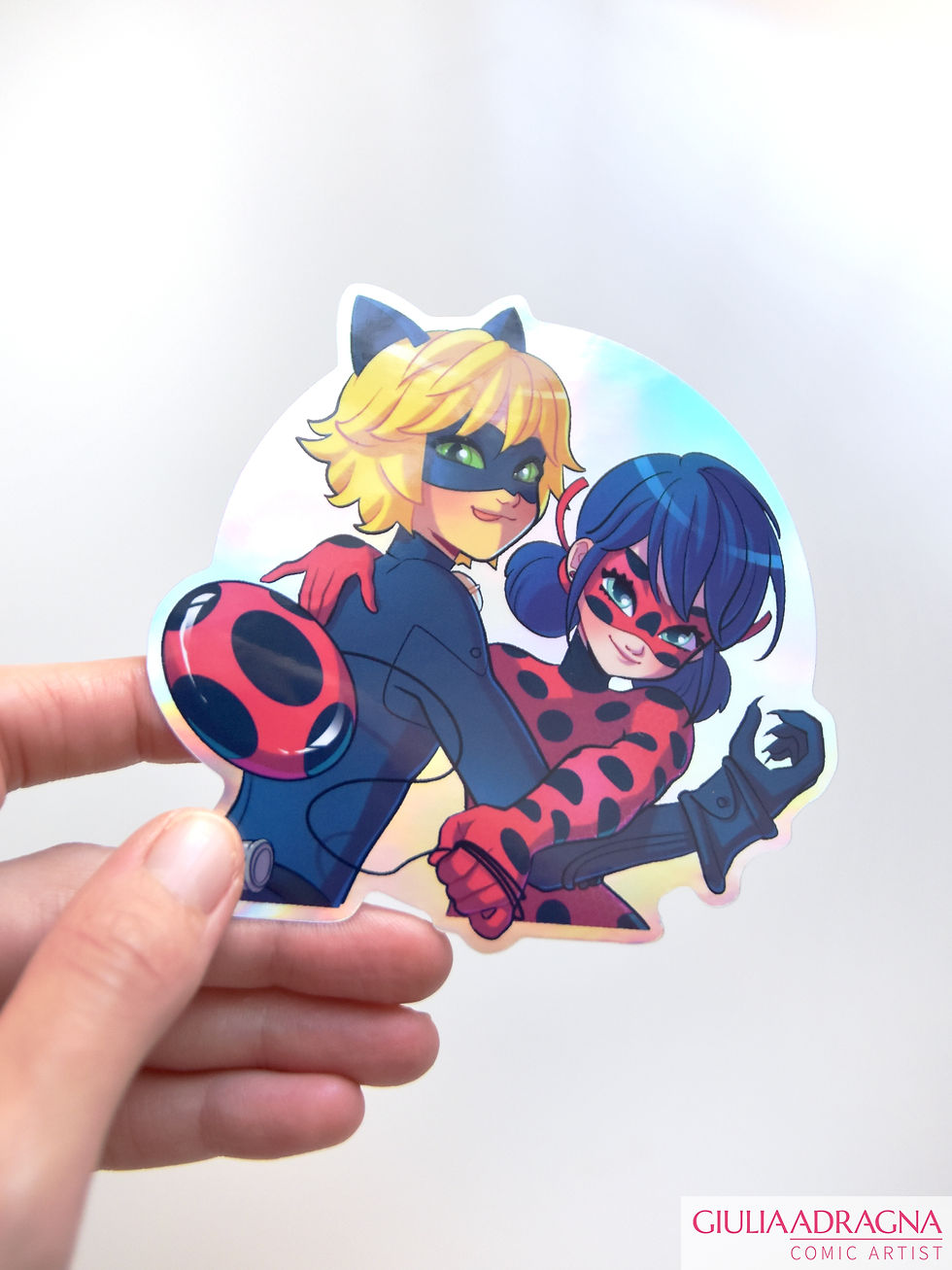 Thumbnail: CUDDLE LOVE HOLO EDITION v.3 • holographic sticker