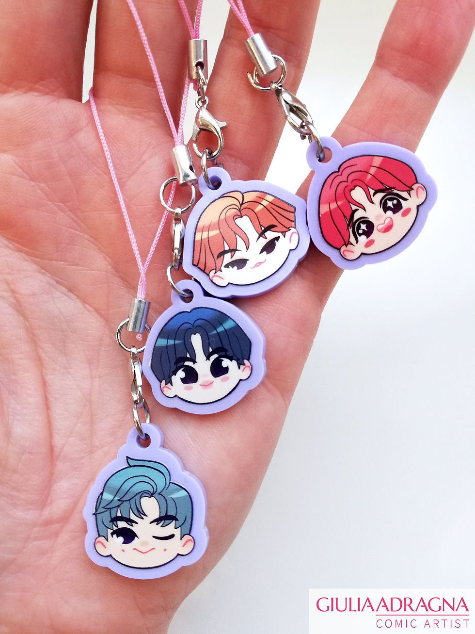 Thumbnail: 7 WITH YOU • purple acrylic phone-strap