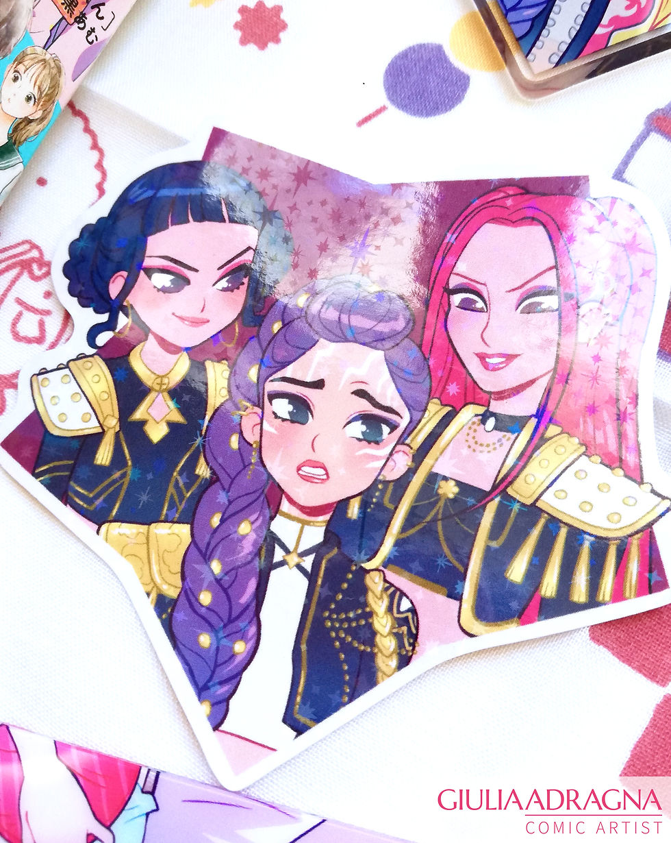 Thumbnail: GOOD / EVIL HUNTRIX • vinyl stickers