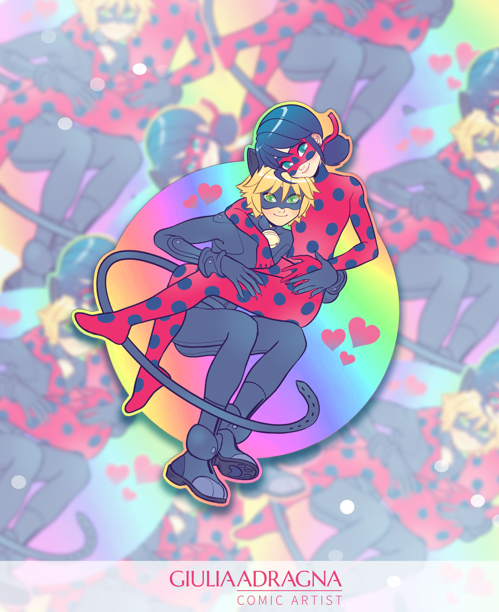 CUDDLE LOVE HOLO EDITION v.2 • holographic sticker