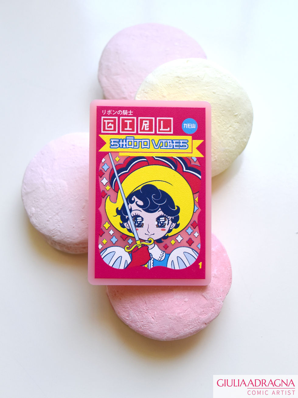 Thumbnail: SHOJO VIBES series I • pink acrylic pin