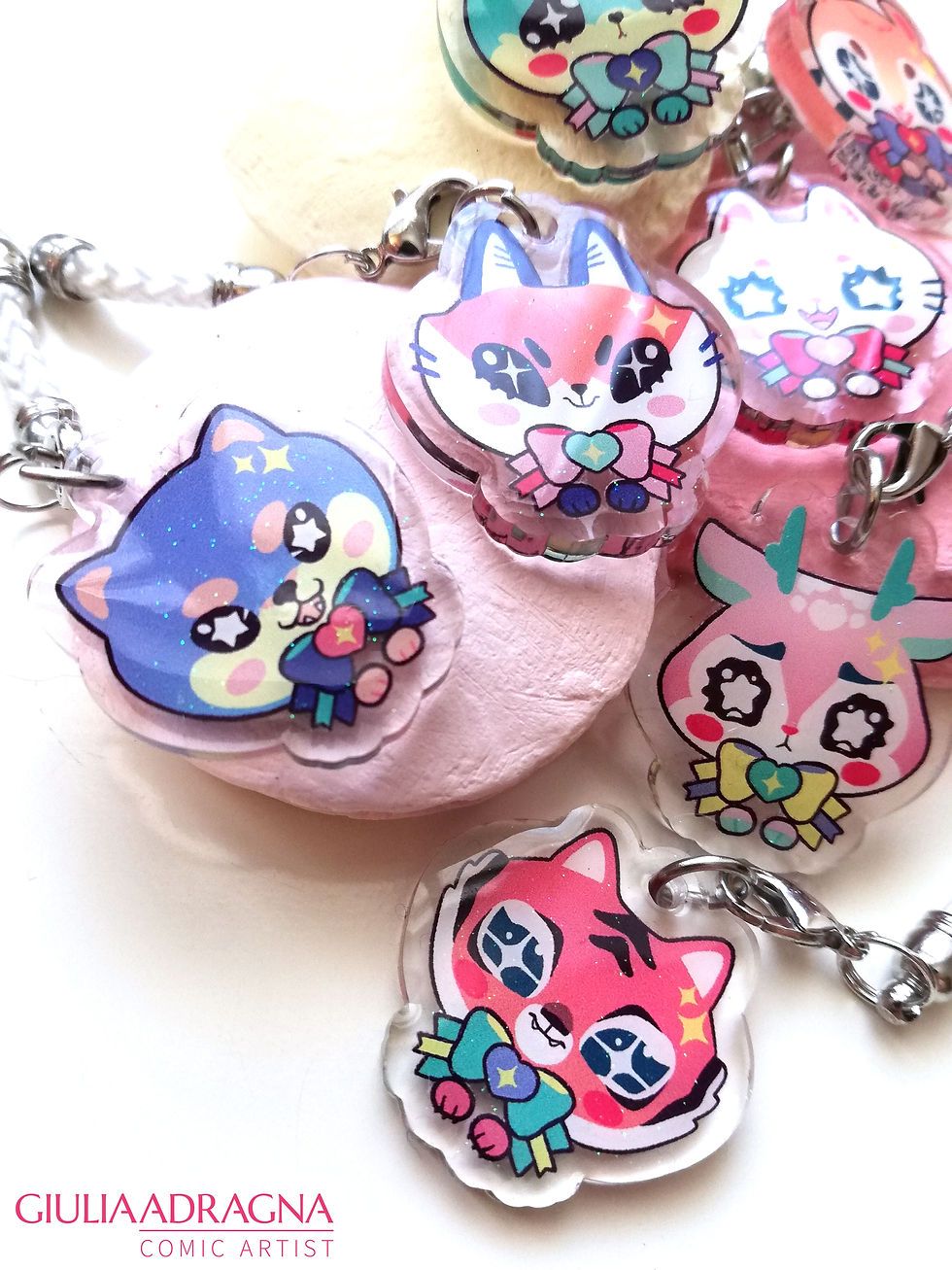 Thumbnail: MAHO PETS • clear acrylic keychains