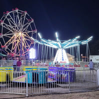 Midway at night
