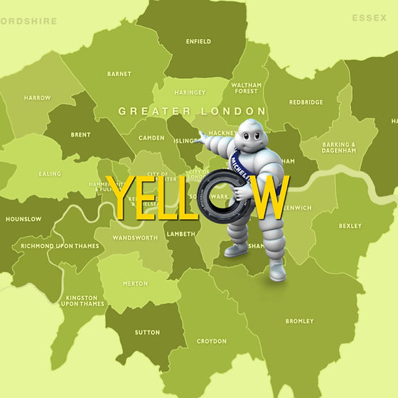 Map of West London areas covered 24 hour by Mobile Tyre Fitting Services