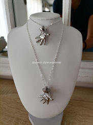 Bijou Empreinte 3D main pied - cadeau naissance bébé