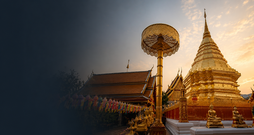 Private guide showing travelers around Chiang Mai temples.