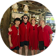 Happy travelers on a private tour in Northern Thailand.
