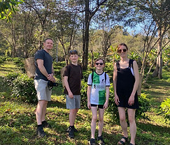 Family travelers exploring Northern Thailand with local guide Chay.