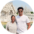 White Temple couple
Guests visiting the White Temple in Chiang Rai.