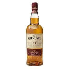 Glenlivet 15 YO, single malt whisky Skotlandia dengan rasa kompleks dan aroma buah matang serta rempah ringan