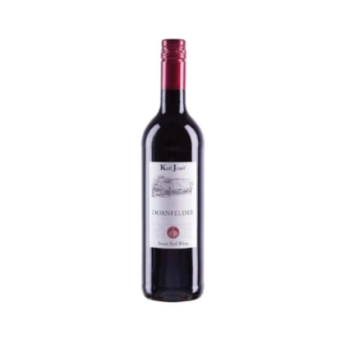 Karl Josef Dornfelder Sweet Red Wine, red wine Jerman dengan aroma buah merah matang dan manis lembut, rasa seimbang