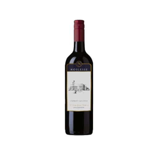 Noblesse Cabernet Sauvignon, red wine Chile dengan aroma buah gelap dan rempah halus, rasa seimbang dan elegan