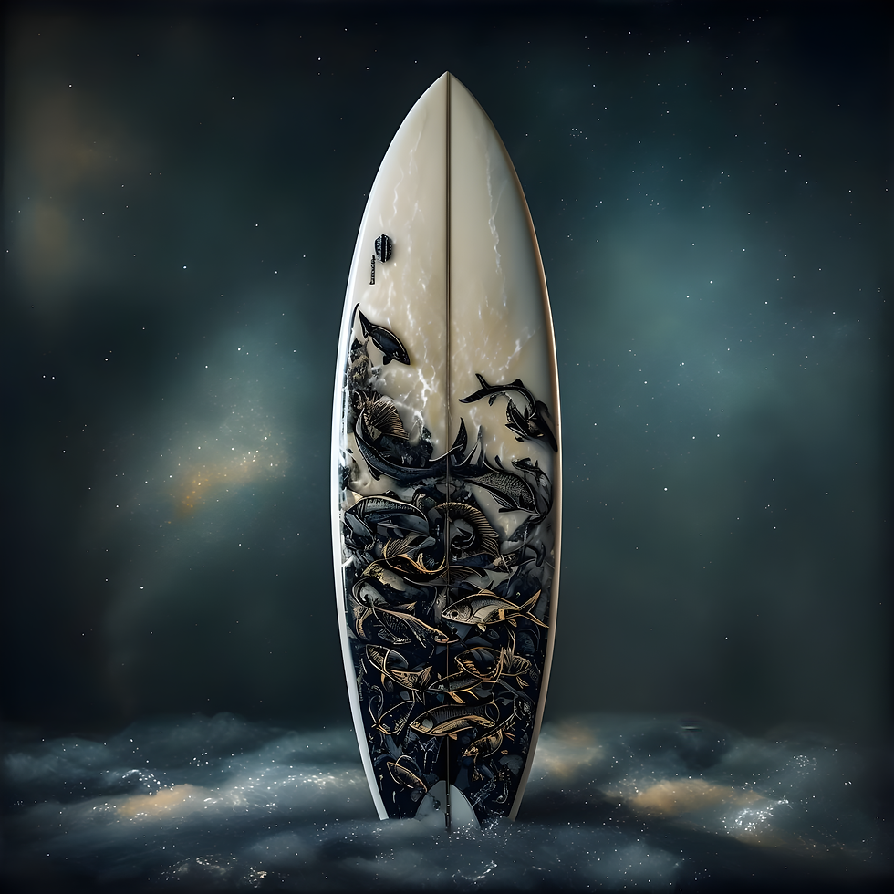 Miniatura: Beach Surfboard Designs on Tumblers