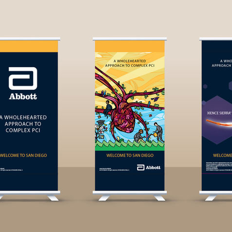 Abbott TCT Trade Show Banners