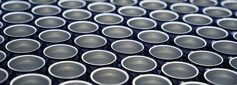 Open ended cans close together