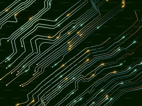 Electronic circuit board glowing on dark background — Anker SOLIX C1000 F3000 home backup review UK