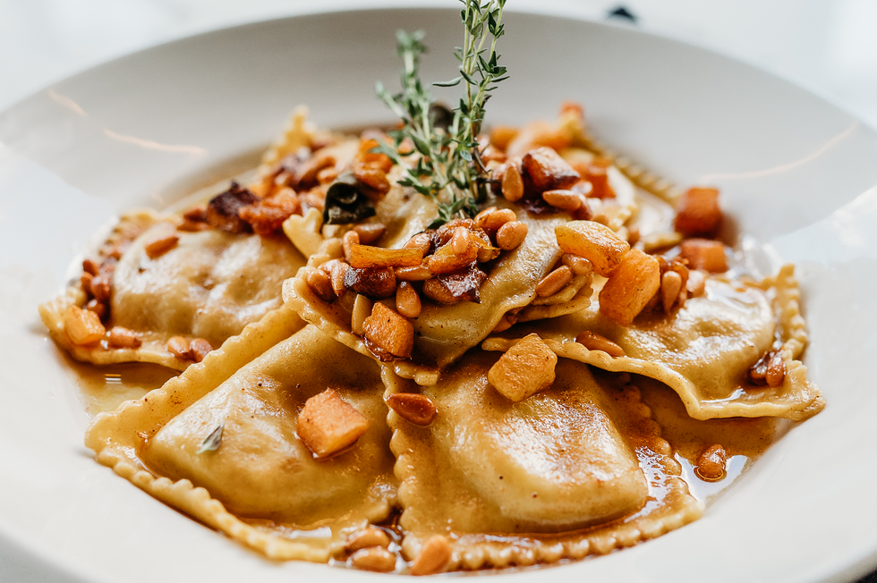 Butternut ravioli