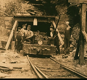 Historic coal mine entrance near Coal Heritage ATV Cabins in Roderfield, West Virginia, close to the Hatfield-McCoy and Outla