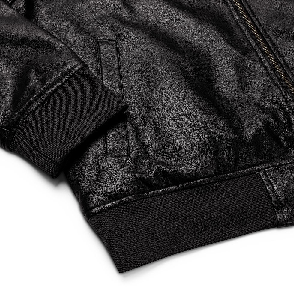 Thumbnail: STOREroomBERLIN Leather Bomber Jacket