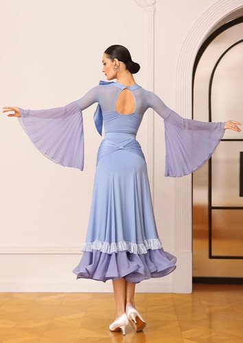 ⭐︎新品　TIDボールルーム・スカート(ドット柄デザイン入り)⭐︎ TID S008】ボールルーム・スカート | adsjapan-danceshoes