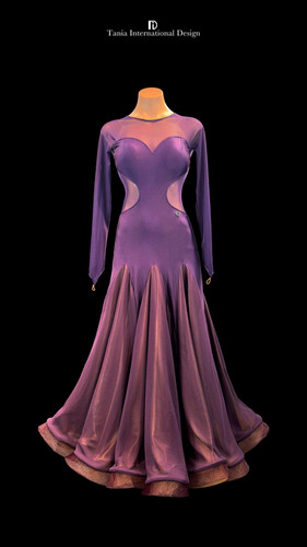 TID青ボールルームワンピース（M263D） TID M263Dボールルームワンピース（青）