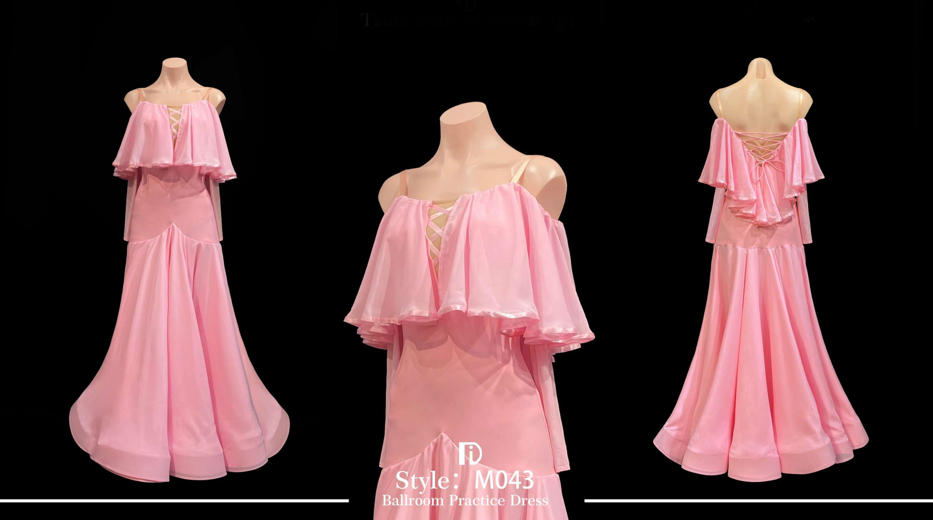 【TID M043D】ボールルームワンピース(ライトピンク)