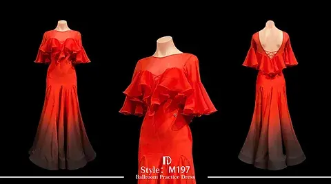 サムネイル： 【TID M197D】ボールルームワンピース ※カラーバリエーション4色
