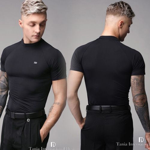 ◆早い者勝ち！！◆TID製ダンス用シャツ(メンズ) M004黒　Sサイズ ◇早い者勝ち！！◇TID製ダンス用シャツ(メンズ) M004黒 Sサイズ