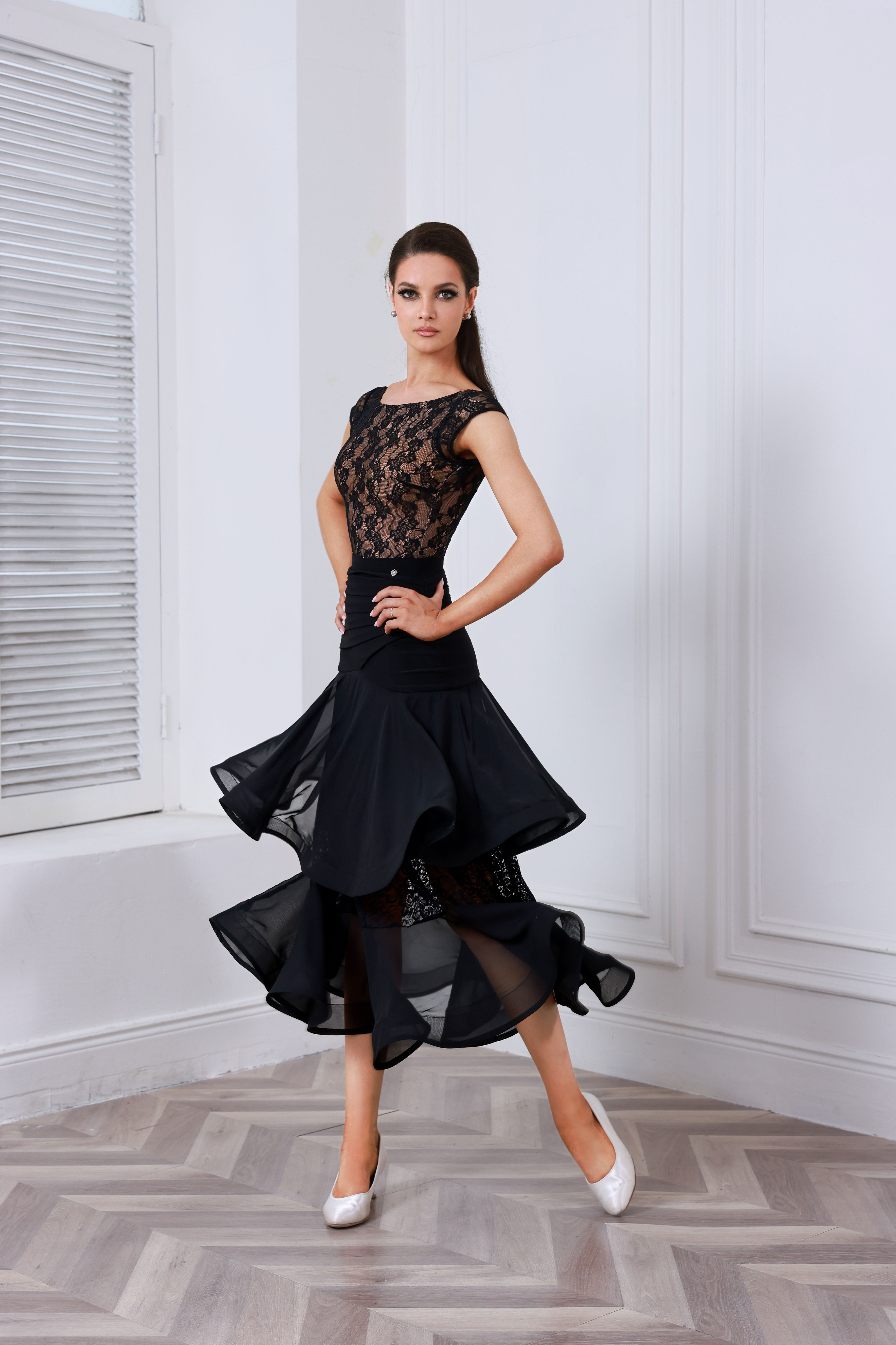 TID S034 | ボールルーム・スカート (ブラック)