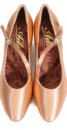 LA MADRINA 黒 オープントゥ タンゴダンス9cmヒールアンクル